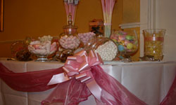 pink candy buffet